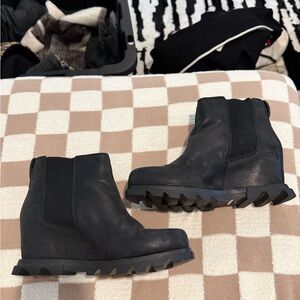 Sorel Black Ankle Boots